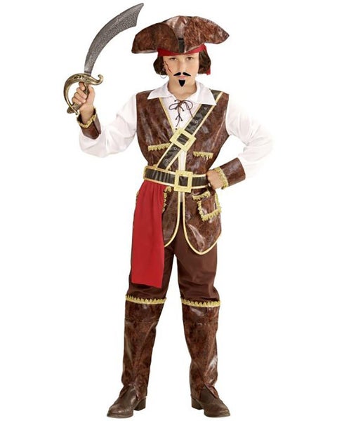 Caribbean Pirate Captain Boys Costume Carousel 1