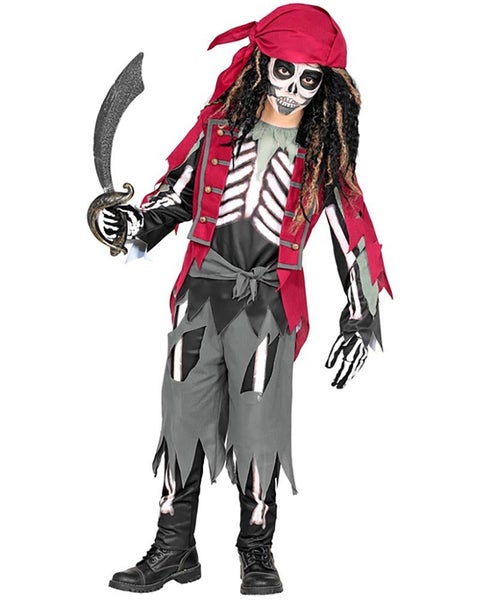 Pirate Skeleton Boys Costume Carousel 1