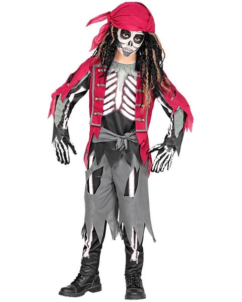Pirate Skeleton Boys Costume Carousel 2