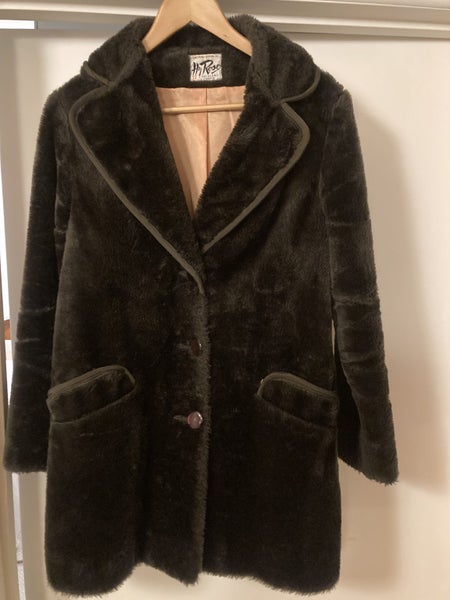 60's Chocolate Brown Faux Fur Jacket63616984866435111