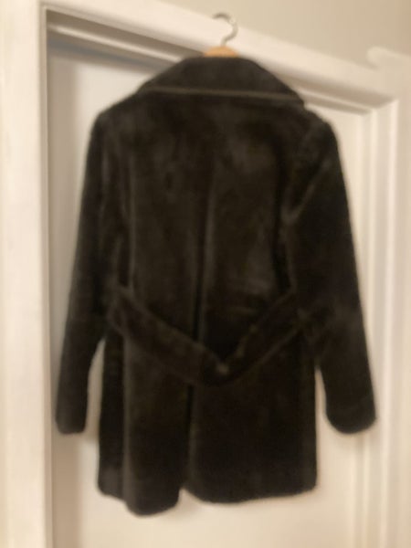 60's Chocolate Brown Faux Fur Jacket63616984866435111