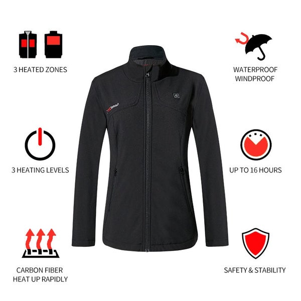 Womens Heated Jacket - XL, with Battery and Charger Carousel 6