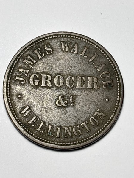 James Wallace one penny tradesman’s token Carousel 1