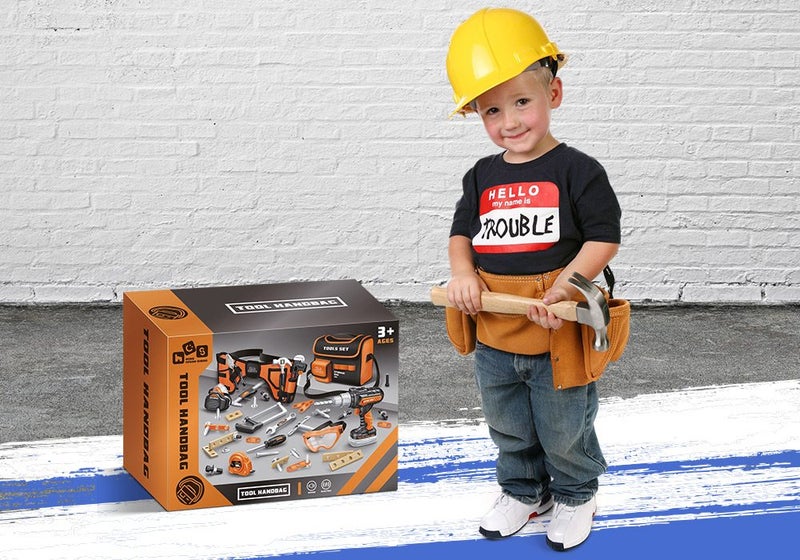 48pcs Kids Building Repair Tool Construction Toys Carousel 2