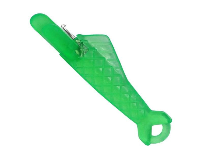 Small Fish Plastic Needle Threader Leather Craft Tools Quick Thread Guide Press Carousel 1