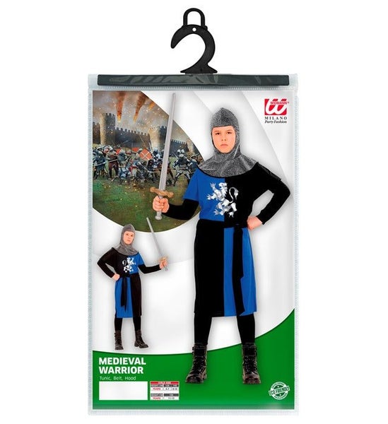 Blue Medieval Warrior Boys Costume Carousel 3