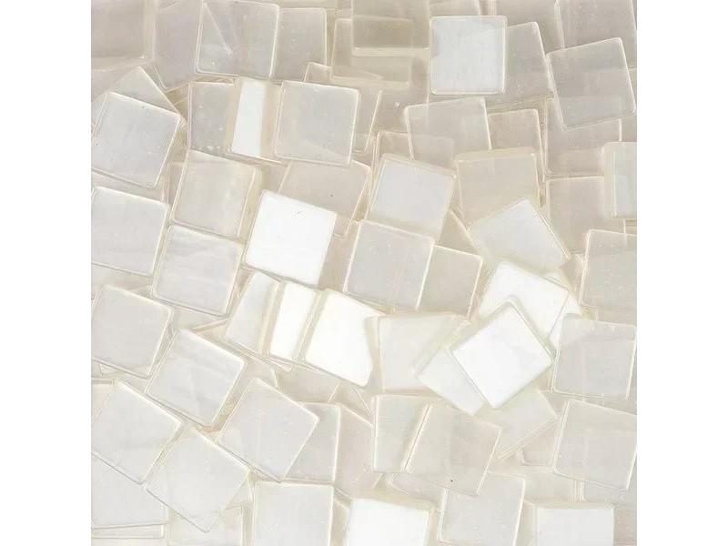 80pcs(Approx. 20g/0.7oz) 1cm/0.39in Square Resin Mosaic Tiles 0.2cm/0.08in Carousel 1