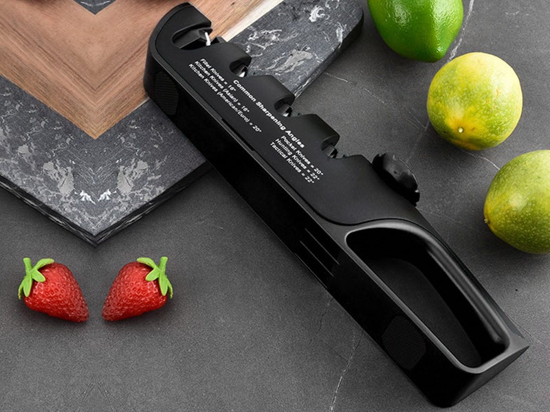 4 In 1 Scissors Sharpener Tool Kitchen Knife Sharpeners with 6 Angle Black Carousel 9