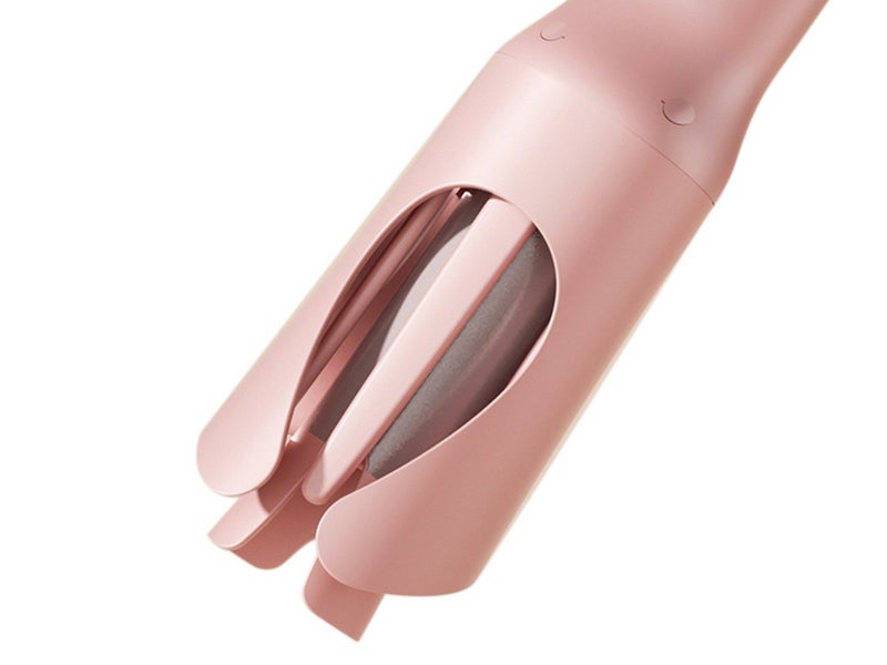 2-Way Rotation Automatic Curling Iron with 3 Temperatures Curling Iron Pink Carousel 2