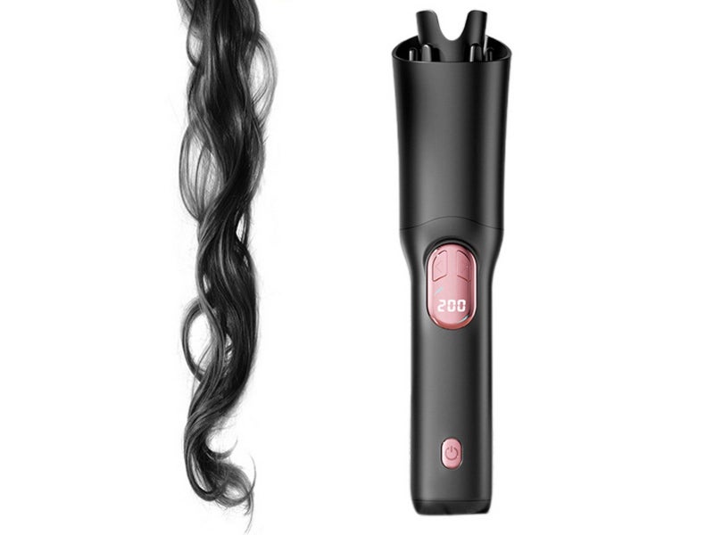 2-Way Rotation Automatic Curling Iron with 3 Temperatures Curling Iron Black Carousel 5
