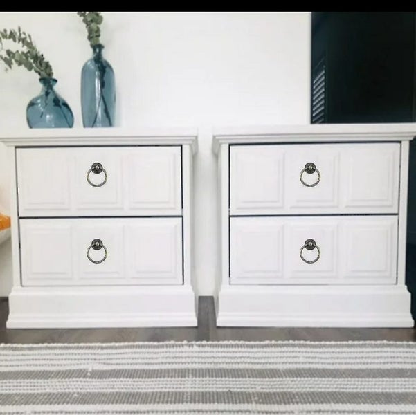 8pcs Vintage Cabinet Ring Knobs Antique Drawer Pulls Handle Carousel 6