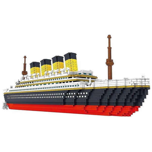 3800pcs Titanic 3d Micro Building Blocks Bricks Big Cruise Ship Boat Diy Mini Carousel 5