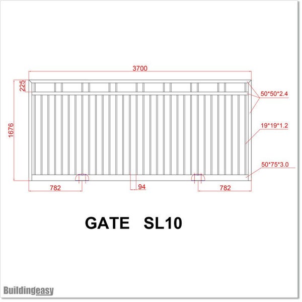 Aluminium Sliding Gate 3.7 X 1.75M (SL10) Carousel 2