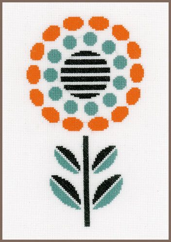 Vervaco Cross Stitch Kit - Abstract flower #3 Carousel 1