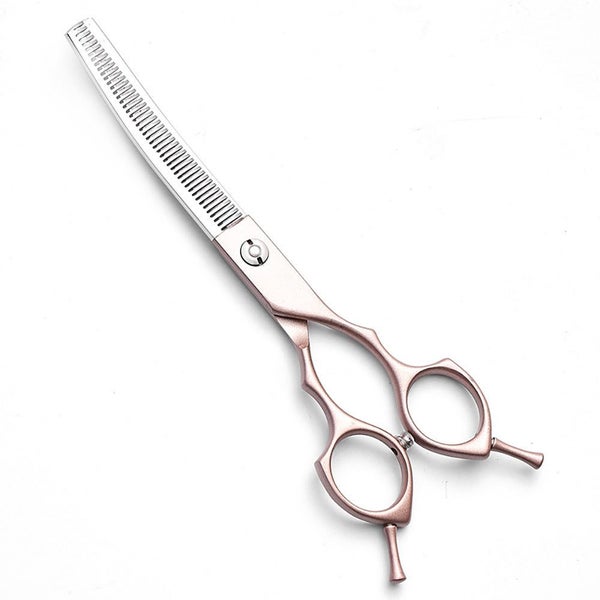 Elosung Rose Gold And Silver Professional 6.5 Inch Pet Grooming Thinning Shears Carousel 1