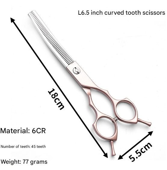Elosung Rose Gold And Silver Professional 6.5 Inch Pet Grooming Thinning Shears Carousel 2