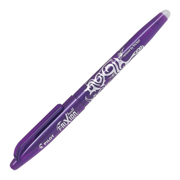 Pilot Frixion Ball Erasable Fine Tip Violet Pen (BL-FR7-V) x 12's pack Carousel 1