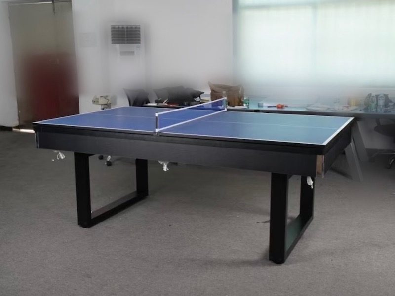 New 7' Dining Pool Table with Table Tennis Top blue cloth Carousel 3