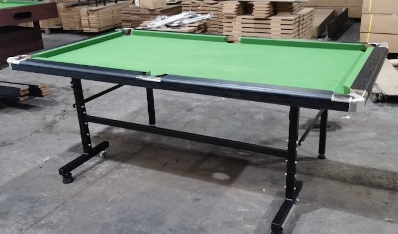New 7' Fold Up Pool Table Green cloth Carousel 1