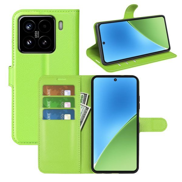Xiaomi 15 Pu Wallet Case [Green] Carousel 1