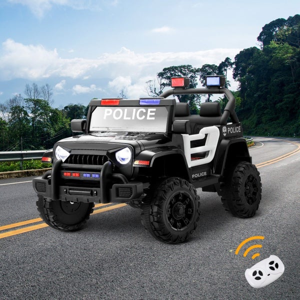 Kids Police Ride On Car Jeep 12V Electric Toy Remote Control Battery Cars Carousel 1