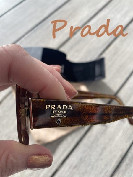 DESIGNER *PRADA* SUNGLASSES TORTISHELL FRAME WITH BROWN GRADIENT LENSES-AS NEW63618990646530111