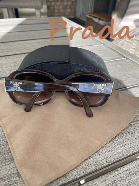 DESIGNER *PRADA* SUNGLASSES TORTISHELL FRAME WITH BROWN GRADIENT LENSES-AS NEW63618990646530114