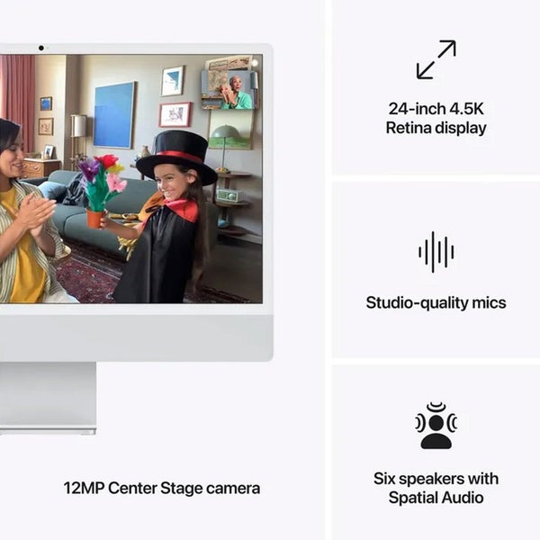 Apple iMac 24'' with Retina 4.5K Display, M4 Chip 8-core, 256GB/16GB, MWUC3X/... Carousel 4