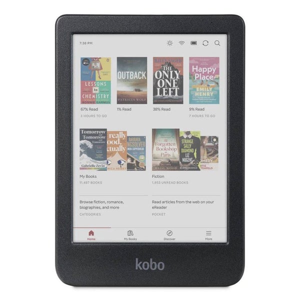 Kobo Clara Colour e-Book Reader (6'', 16GB, N367-KU) - Black Carousel 1