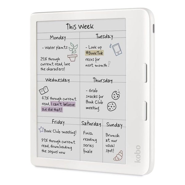 Kobo Libra Colour eReader (7'', 32GB, N428-KU) - White Carousel 2