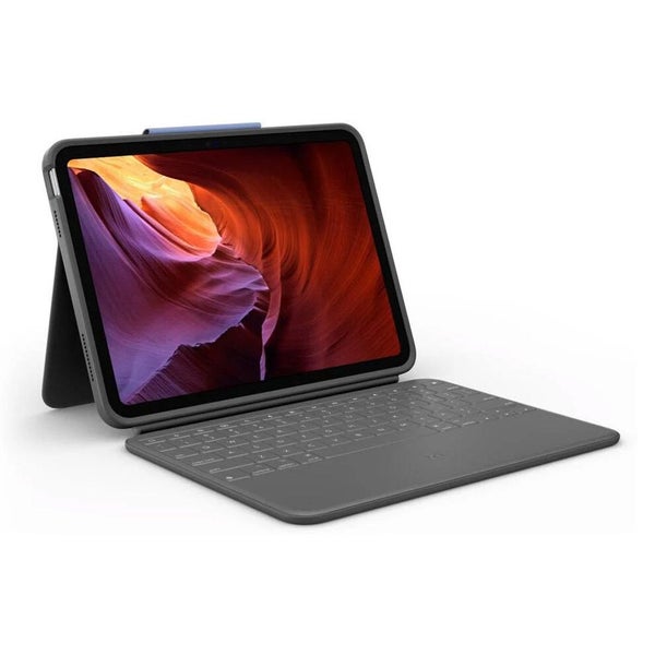 Logitech Rugged Folio Case for iPad 10.9" 10th Gen - Oxford Grey Carousel 1