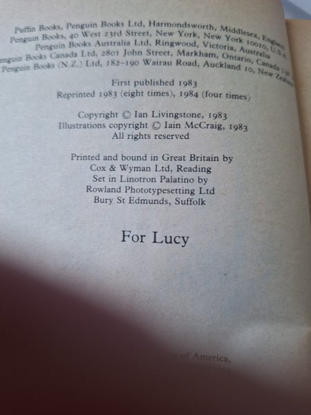 City of Thieves #5 Ian Livingstone 1984 - Fighting Fantasy Carousel 2