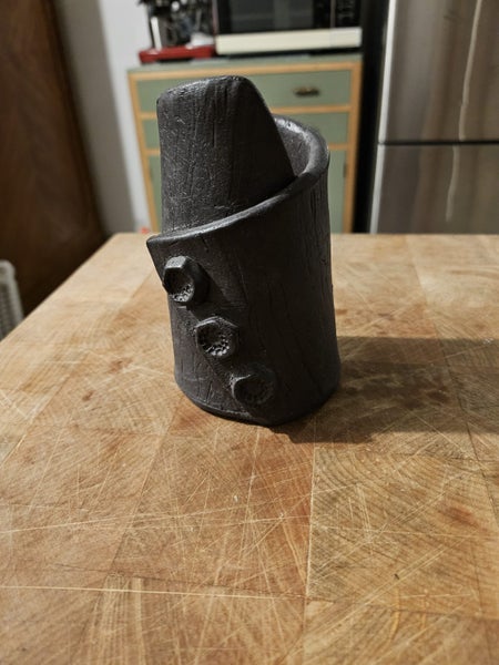 UNUSUAL SLAB ROLLED CERAMIC VESSEL Carousel 2