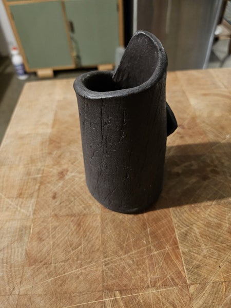 UNUSUAL SLAB ROLLED CERAMIC VESSEL Carousel 5