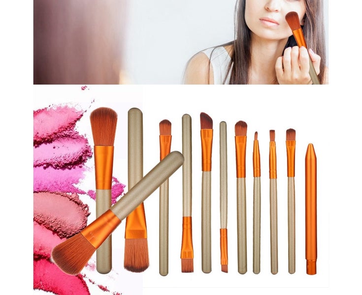 12Pcs Multifunctional Makeup Brush Kit Foundation Eyeshadow Cosmetic Tool Carousel 5