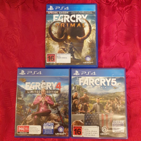 Far Cry Trilogy Bundle (PS4: Far Cry 4, Primal & Far Cry 5- Excellent Condition Carousel 1