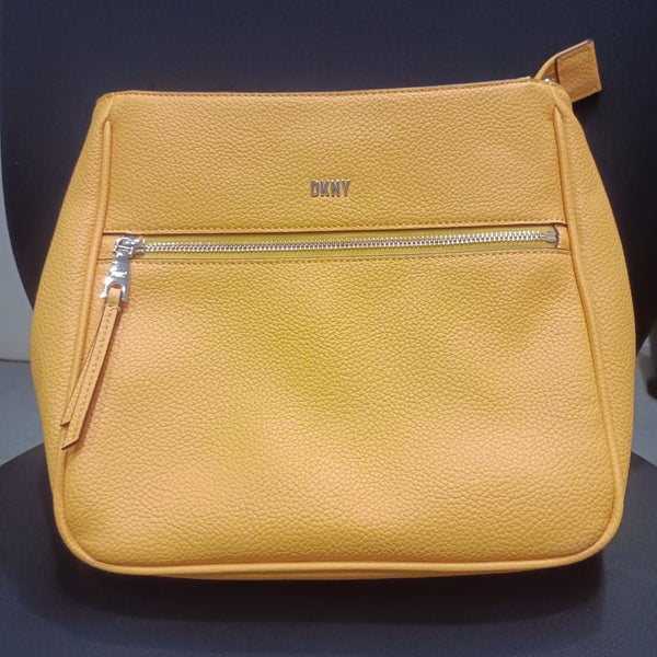 DKNY yellow crossbody leather bag with adjustable strap63617131795329111