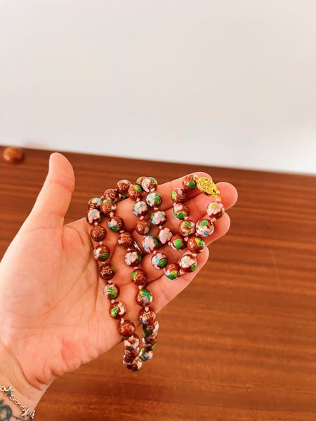 Antique Chinese Cloisonne Necklace Carousel 1