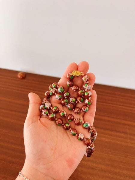 Antique Chinese Cloisonne Necklace Carousel 2