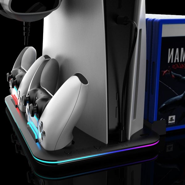 PS5 PRO & PS5 Slim Cooling Charging Dock with Dual Fan Cooler, Controller Cha... Carousel 8
