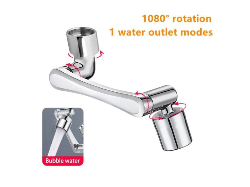 Universal 1080 °Swivel Robotic Arm Swivel Extension Faucet Aerator Kitchen Carousel 1