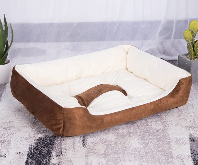 Dog Bed Calming Bed Sleeping Comfy Cave Washable Mat L Carousel 1