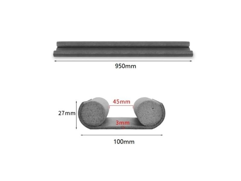 95*10cm Waterproof Door Bottom Seal Strip Silicone Draught Excluder Guard Carousel 1