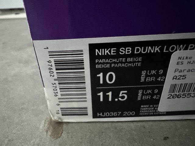 Title: Nike SB Pro B Dunk Low Parachute Beige US 10 Carousel 6