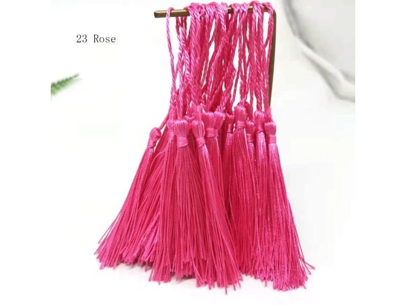 100pcs/lot 13cm Tassel Silk Fringe Silky Floss Bookmark Tassels Mini Tassels Carousel 1