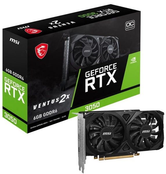afterpay - MSI GeForce RTX 3050 VENTUS 2X E OC 2x HDMI DP 6GB Carousel 2
