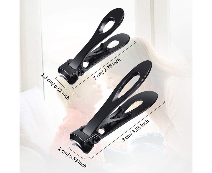 2 Pieces Oversized Thick Nail Clippers Wide Jaw Nail Cutter Carousel 2