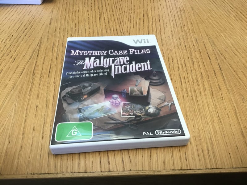 Mystery case files, The malgrave Incident wii game Carousel 1