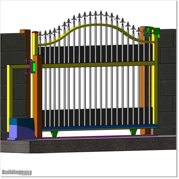 Aluminium Sliding Gate 4.3M X 1.8M Carousel 15
