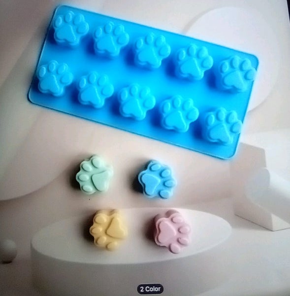 THE CATTAGE - Fun, Cute 2pc Paw Silicone Moulds For Ice, Chocolate, Baking Carousel 5